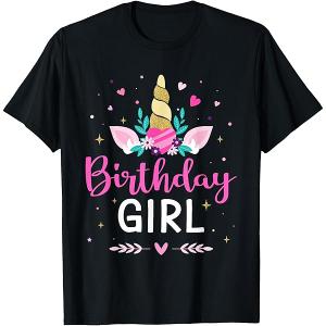 Birthday Girl Black Unisex Short Sleeve T-shirt, S