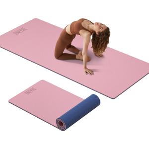 Extra Thick 12mm TPE Exercise Yoga Mat with Strap, 72"L x 24.8"W Non-slip Workout Mat for gymnastics, Pilates, Home, Workout, Gym Floor Fitness
