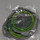 Green Kitchen Strainer Colander Set - 2 PCS Multifunctional Colander Silicone Food Strainers for Kitchen for Pasta and Spaghetti Collapsible with Plastic Handles