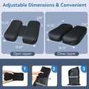 Adjustable Seat Cushion, Memory Foam Office Chair Cushion, Car Seat Cushion, Foldable Travel Cushion for Tailbone Pain, Sciatica Pain Relief, Lifting Cushion for Sitting, Driving, Traveling(Large)