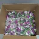 Dolicer 8 Packs Look Real Artificial Flowers for Outdoors, Fake Artificial Hanging Flowers for Outdoors Realistic UV Resistant Hanging Flowers Silk Petunia Faux Flowers for Porch Patio (Mixed Purple)