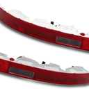 Rear Pair Bumper Lights w/Bulbs & Harness Compatible with Q5 2009-2016 Lower Rear Light Bumper Tail Lights 8R0945096B 8R0945095B