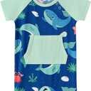 Bamboo Viscose Baby Romper - Baby Infant Boys Girls One Piece Jumpsuits Summer Playwear (6-12 Months, Sea Green)