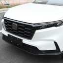 Car Accessories Exterior Front Bumper Engine Lid Grill Grille cover Trim Compatible with Honda CR-V CRV 2023 2024 2025 2026 (Carbon Fiber Style) 3PCS ABS