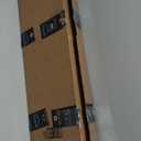 LazBlinds No-Drill Cordless Zebra Blinds - Dual Layer Light Filtering & Room Darkening, Free-Stop Lift, Easy Install, Day & Night Privacy with Valance for Window 35" W x 72" H, White