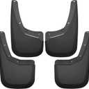 Husky Liners - Front & Rear Mud Guards | 2007 - 2013 Chevrolet Silverado 1500, 2007 - 2014 Chevrolet Silverado 2500/3500 w/ Single Rear Wheels, 4 Piece Set, Front & Rear Set - Black, 4 Pc | 56796