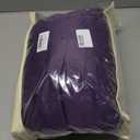 2 Pack Purple Tablecloths for Rectangle Tables 6ft, Wrinkle Resistant Spandex Table Cover Fitted Stretch Table Cloth with Pleated Ruffle Skirts for Party Banquet Dining Birthday Wedding