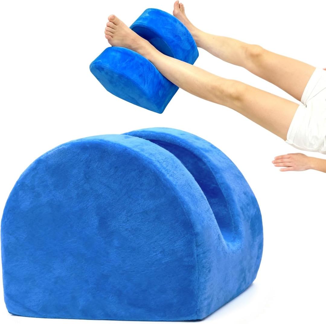 Knee Replacement Pillow for Surgery Recovery, Post Op Leg Elevation and Abductor Cushion with Memory Foam, Reduces Pain, Maintains Alignment for Sleeping