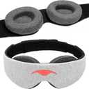Manta Sleep Mask - 100% Light Blocking, Adjustable Sleeping Mask with Detachable Eye Cups, Ultra Comfortable for Women & Men, Zero Pressure on Lashes, Perfect for Travel/Shift Work (Gray)