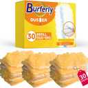 Duster Refills for Swiffer Dusters, Feather & Microfiber 180 Heavy Duty Duster Refills for Dusting Furniture, Blinds, Ceiling Fans for Cleaning 30 Count White&Orange