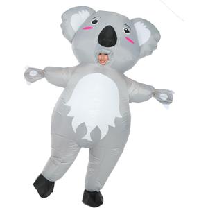 Inflatable Koala Costume for Adult Funny Blow up Quick Inflation Animal Costume Fancy Dress Full Body for Cosplay Party