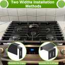 30" Slide-in Range Rear Filler Kit,Kitchen Stove Gap Covers for Stove-Black