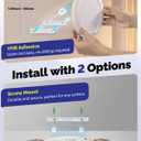 Aggforbl 10,000mAh Rechargeable Ceiling Light with Remote, 7.09 Wireless Waterproof Shower Lights 3000K/4000K/6000K, Battery Powered Light for Closet Battery Operated, Motion Sensor Lights No Wiring (1 Piece White)