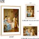 upsimples 24x36 Poster Frame, Natural Solid Wood Picture Frames, Display 20x30 with Mat or 24 x 36 Without, Vertical & Horizontal Wall Hanging, 1 Pack, Natural