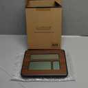 La Crosse Technology 513-1419-WA-INT Atomic Large Full Digital Calendar Clock, Walnut, 9.84"L x 1.14"W x 7.48"H