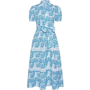 GRACE KARIN Women's 2025 Summer Floral Flowy Dresses Boho Tie Belt Short Puff Sleeve A Line Maxi Shirt Dress with Pocket, S GRACE KARIN Women's 2025 Summer Floral Flowy Dresses Boho Tie Belt Short Puff Sleeve A Line Maxi Shirt Dress with Pocket, S