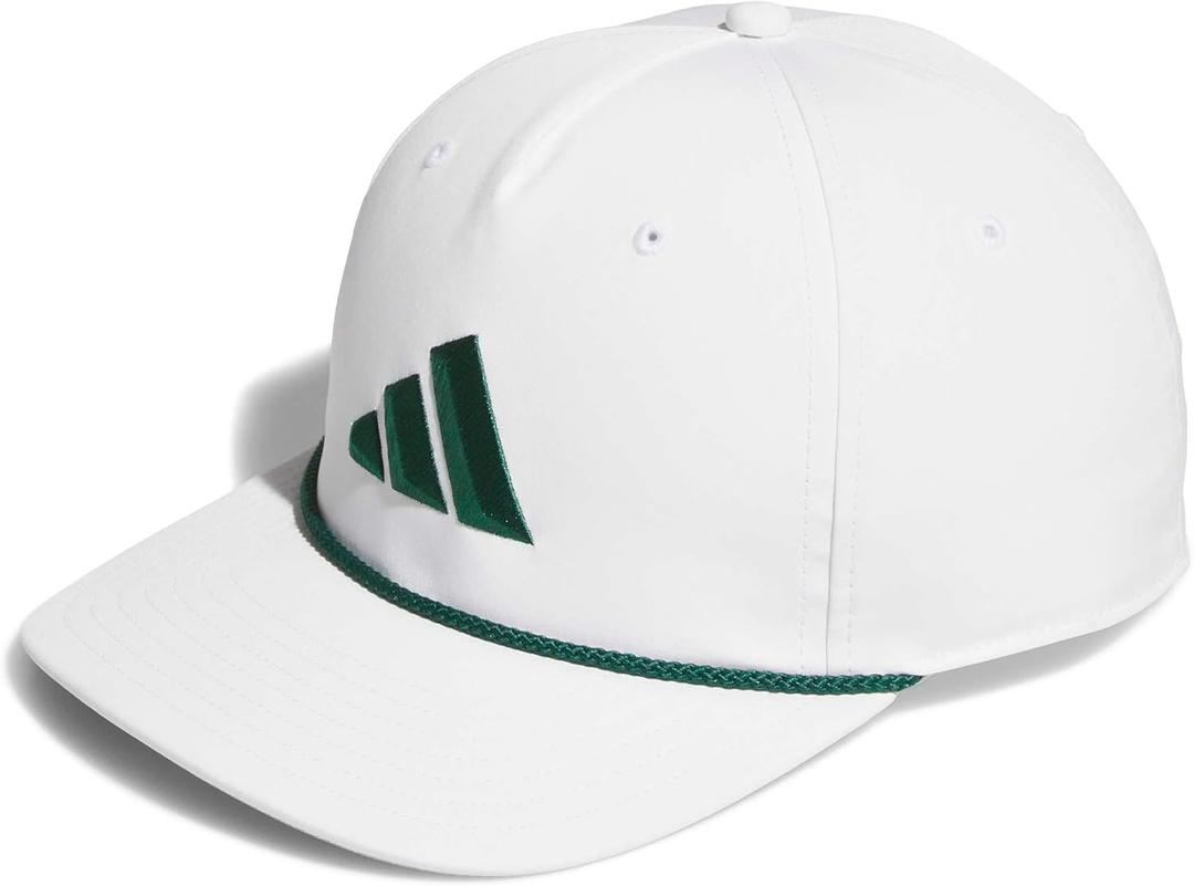 Adidas Men's Tour 5-Panel HAT, White/Collegiate Green, One Size