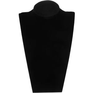Homoyoyo Necklace Display Stand Holder Elegant Jewelry Mannequin for Necklaces and Earrings High Black Jewelry Rack for Home Store Showcase for Gifts and Special Occasions