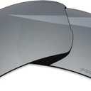 BLAZERBUCK Anti-salt Polarized Replacement Lenses & Sock Kit for Oakley Flak 2.0 Asian Fit OO9271 - Silver Chrome