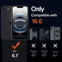 ivoler Magnetic Case for iPhone 16e 6.1" 2025 [Compatible with Magsafe] [Military Grade Protection] Magnetic Charger Case,Frosted Translucent Back Phone Cover- Matte Black