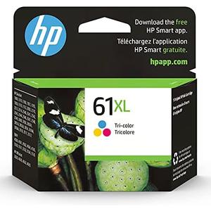HP 61XL Tri-color High-yield Ink Cartridge | Works with Printer Series: DeskJet 1000, 1510, 2050, 2510, 2540, 3000, 3050, 3510; ENVY 4500, 5530; OfficeJet 2620, 4630 | Instant Ink Eligible | CH564WN