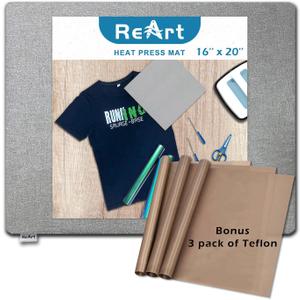 Heat Press Mat 16" x 20" for Easypress Both Sides Applicable - Mat for Heat Press Machines and HTV and Iron On Projects