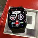 Blood Pressure Smart Watch Air Pump Air Bag, Voice Broadcast, Data Sharing, 2.06" AMOLED Fitness Tracker, 24/7 Heart Rate/Blood Oxygen/Sleep/Body Temperature, SOS, Black