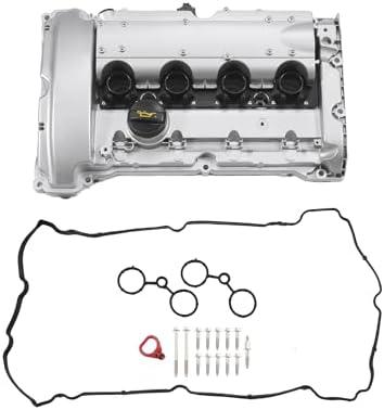 TUCKBOLD Engine Valve Cover for Mini Cooper 1.6L 07-12 No.11127646555/11127572851 Front Valve Rocker Cover Silver Tone W/Gasket Bolt Oil Cap PCV Valve 1 Set