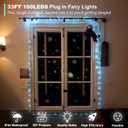 Fairy Lights USB Plug in 33ft 100LEDs with Remote, Warm White 20 Color Changing Light Twinkle Firefly String Lights for Bedroom Party Wedding Christmas Tapestry, Multicolor Colors (USB&Plug)