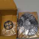 Monarch Aluminum 3-Piece Rain Chain Installation Kit Black Power Coated