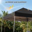 Canopy Tent, 10X10 FT Pop Up Canopy Outdoor Instant Tent Slant Legs with Carrying Bag, Portable Gazebo Shelter for Patio Deck Garden Beach (Black)