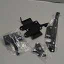 Post Mount Gate Latch for Wooden Fence - Heavy Duty Self Locking Gate Latch Hardware for Pool/Garden Gate Safety Latch, Automatic Fingertip Release Latches for Vinyl/Wood Fence, Black Finish