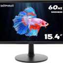 SKitphrati 15.4-inch Monitor 1200x800 Resolution PC Monitor with HDMI, VGA, 60Hz Refresh Rate, VESA Wall Mount Support, Ideal for Office and Home Use, Black
