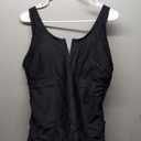 Tankini Two Piece with Shorts - Womens Tummy Control Swimsuit with Pockets Bathing Suit with V-Wire Boy Shorts Swimwear 2025 (Large, Black)