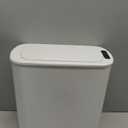 Cesun Automatic Motion Sensor Bathroom Trash Can with Lid, 2.6 Gallon Touchless Trash Bin, Smart Plastic Slim Garbage Can Small White Wastebasket for Toilet, Office, rv, Bedroom, Living Room