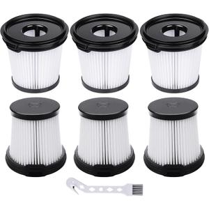 Leadaybetter 6 Packs HEPA Filters Replacement for Shark BU3521 BU3120 BU3520C IW1615 IW1111 IW1120 IW3511 IW3120 IW3615 IW3110C Detect Pro Lightweight Cordless Vacuum, Compare to Part XPRFIW1000