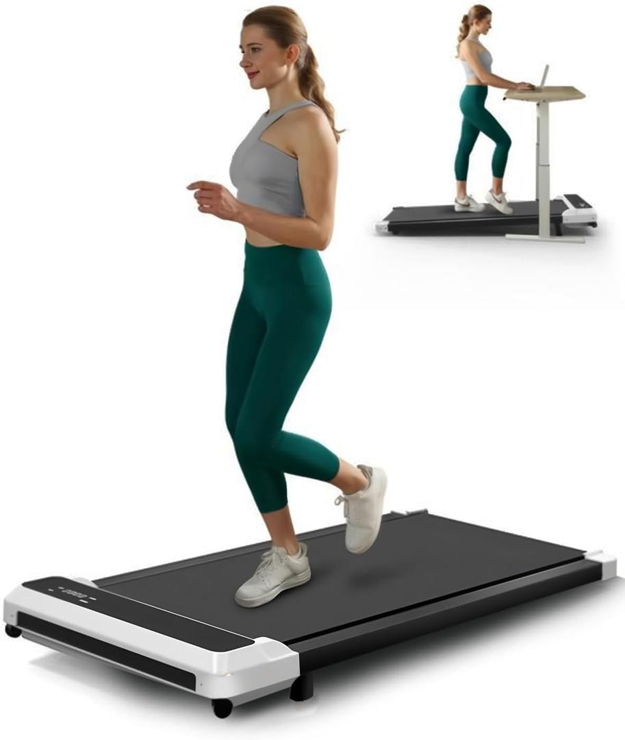 3-in-1 Walking Pad with Incline,2.5 HP Under Desk Treadmill for Home Office,265 LBS Compact Walking Treadmill with LED Display,No Assembly (Obsidian Black)