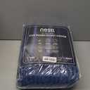 Nestl Premium Flannel Duvet Cover Set - 3 PC Reversible Full Comforter Cover Set with Microfiber Back - 1 Velvet Duvet Cover Full with Zipper Closure & 2 Pillow Shams 80 x 90 inches - Navy Blue