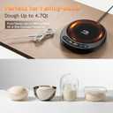 SourKeeper, Larger 2-in-1 Sourdough Starter Warmer Pro - 2026 Upgrade Larger Heating Plate, Dough Temp Probe, 1F Control (70110F), 24H Timer, Real-Time Monitoring Black