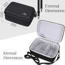 Case for Panasonic LUMIX FZ80D/G7/G85 for Canon PowerShot SX530 HS for Fujifilm X-T50/X-T5 4K Digital Camera, Compact Camera Travel Carrying Organizer with Shoulder Strap (Case Only) (Black)