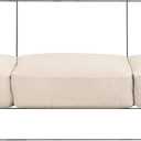 Flamingo P Large Couch Cushion Covers 3 Piece Set Sofa Seat Slipcovers for Deep Oversized Cushions with Elastic Bottom Furniture Protector for Pets & Kids, 3 Seat XL Cushion Cover, Biscotti Beige