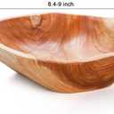 ZENFUN Natural Wood Fruit Bowl 7.8-9.5 Inch, Unique Root Dish Bowl, Fruit Snack Dish for Sandwich Bread Serving, Handmade Serving Bowl for Candy, Vintage Ring Dish, Serving Appetizer Display