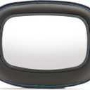 Munchkin Baby Car Mirror for Rear Facing Car Seats, Clear View Baby in-Sight Auto Mirror, Dark Grey (12.75x10 Inch (Pack of 1))