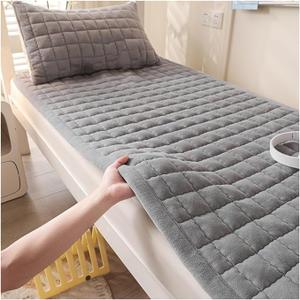 Tufted Traditional Japanese Floor Futon Mattresses, Roll Up Bed Mattress with Elastic Band, Foldable Japanese Tatami Floor Mat, Velvet Guest Bed Mattress for Travel,F,90x200cm/35x79in