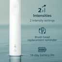 Philips Sonicare 4100 Series Electric Toothbrush - Sonic Toothbrush with Advanced Sonic Technology, Pressure Sensor, Two Intensity Settings, Smartimer & Quadpacer, White, Model HX3681/23