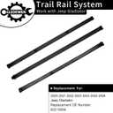 Trail Rail System, Bed Rail System, Compatible with Jeep Gladiator 2020 2021 2022 2023 2024 2025 2026, Bed Tie Down Rails System | Replace# 82215956, Cargo Bed Rail System, Bed Track System