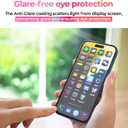 2 x SIELO 2PACK Privacy Screen Protector for iPhone 14 Plus, Anti-Scratch, Anti-Fingerprint, Anti-Shatter, Touch Sensitive, PET Film, Blue Light Block, Easy Install, 9H Hardness