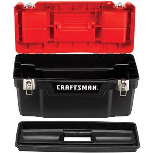 CRAFTSMAN Tool Box, Lockable 20-inch with Removable Tray and Small Parts Storage (CMST20901)