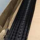 Tongmo 48"x100' Black Chicken Wire Fence, 1" Mesh, 19 Gauge Vinyl Coated