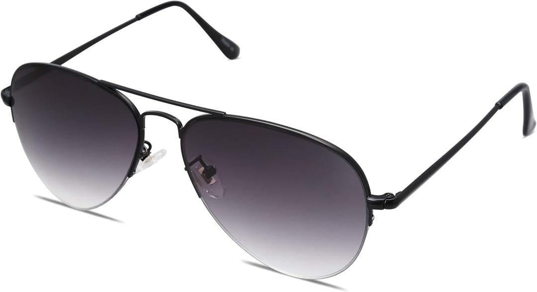 SOJOS Men's Women's Aviator Sunglasses, Classic Semi Metal Frame INSPIRATION SJ1106